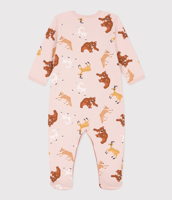 Animal Patterned Fleece Pyjamas SALINE pink/MULTICO white