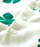 Babies' Fleece Plant Print Hoodie MARSHMALLOW white/GAZON green