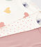 Babies' Heart Patterned Long-Sleeved Cotton Bodysuits - 3-Pack variante 1