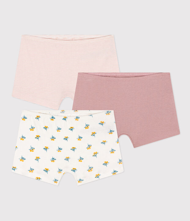 Girls' Floral Cotton Hipsters - 3-Pack multicolor