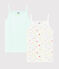 Girls' Fruit Print Organic Cotton Strappy Tops - 2-Pack variante 1