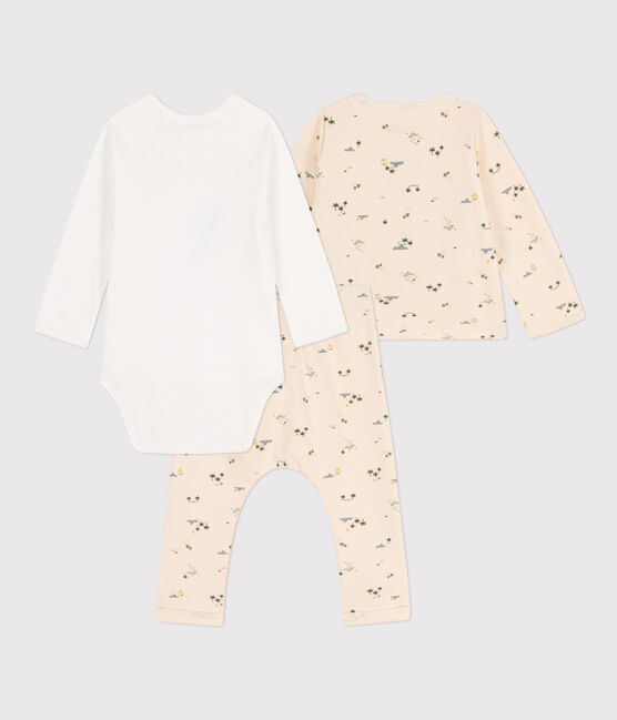 Babies' Patterned Cotton Outfit AVALANCHE white/MULTICO