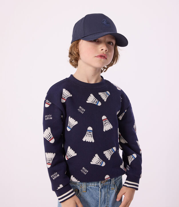 Plain blue children's cap SMOKING