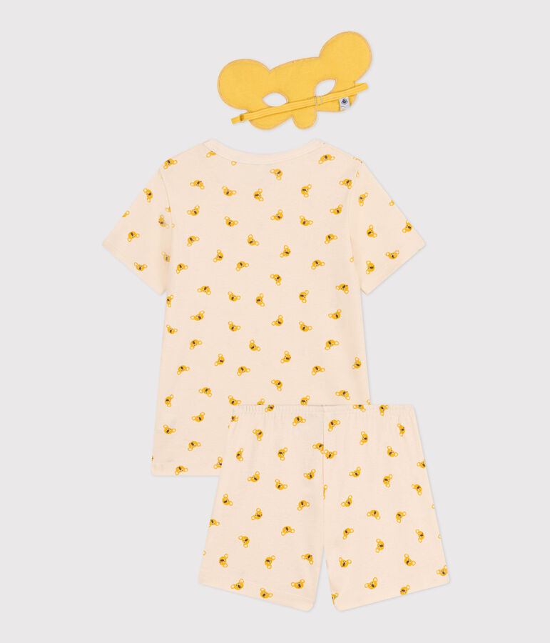 Children's Cotton Koala Fancy Dress Short Pyjamas Ecru/multicolor