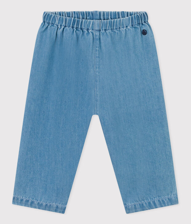Babies' Organic Light Denim Trousers blue