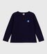 Children's long-sleeved plain cotton T-shirt