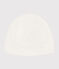 Newborn Babies' Rib Knit Bonnet MARSHMALLOW white