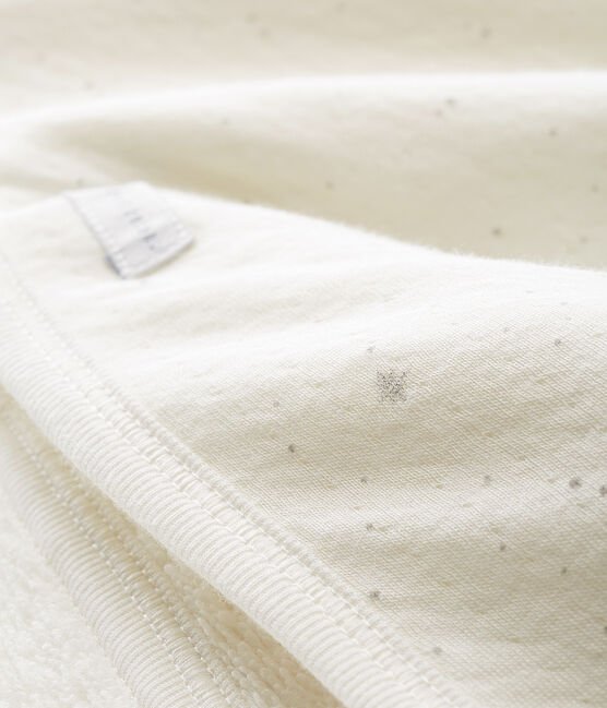 Unisex baby bath cape MARSHMALLOW white