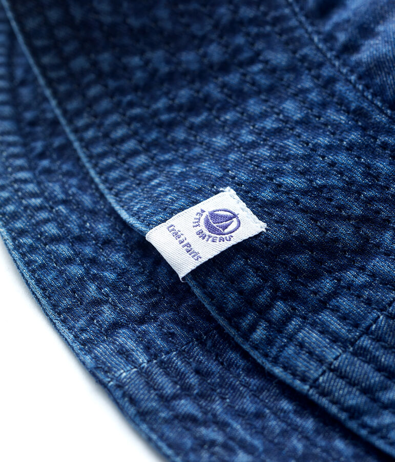 Babies' Organic Cotton Denim Bucket Hat blue
