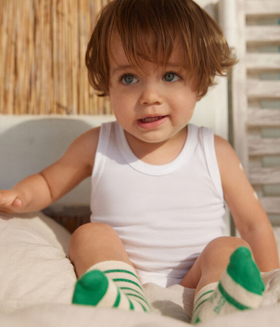 Babies' White Sleeveless Bodysuit - 2-Pack variante 1