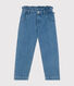 Girls' straight denim trousers