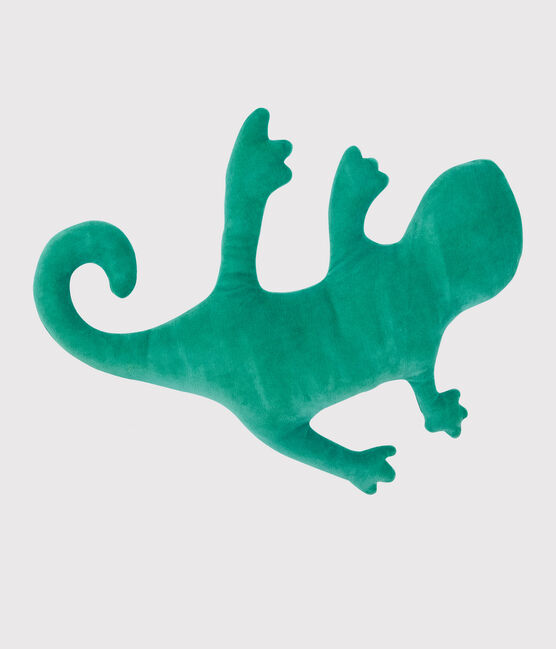 Velour Lizard Cushion GAZON green