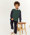 Boys' Rugby Polo Shirt SOUSBOIS green/SMOKING blue