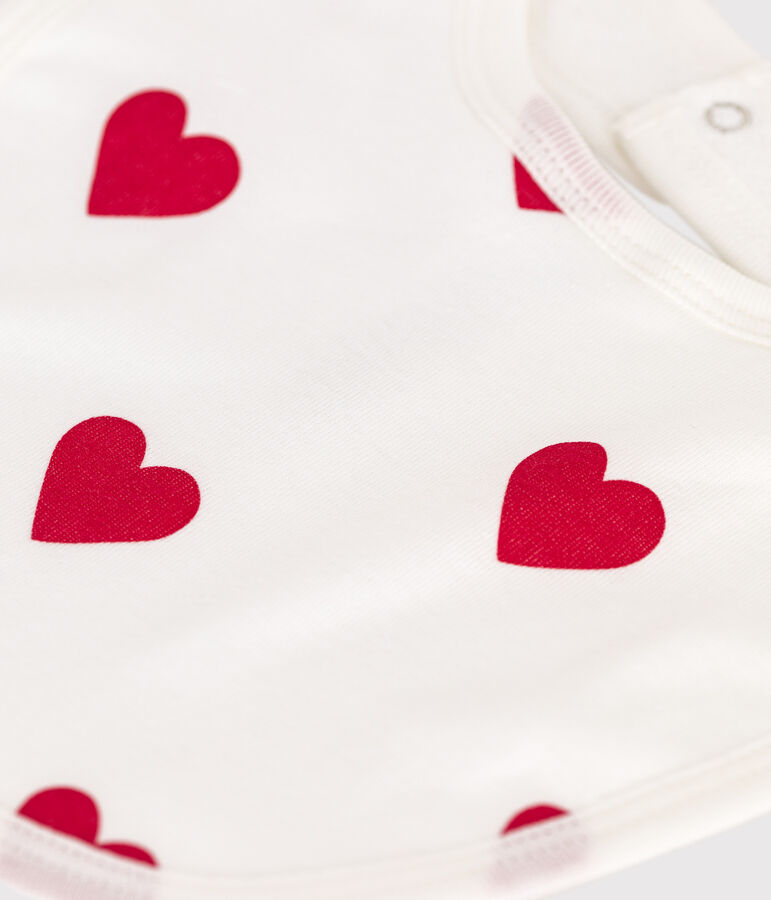 Babies' bib white/red