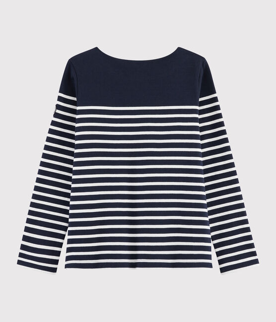Women's iconic Breton top SMOKING blue/MARSHMALLOW white