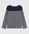 Women's iconic Breton top SMOKING blue/MARSHMALLOW white