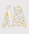Girls' Cotton Cardigan MARSHMALLOW white/MULTICO white