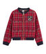Girls' Tartan Baseball Jacket