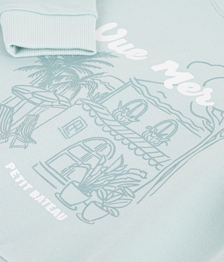 Children's cotton sweatshirt blue