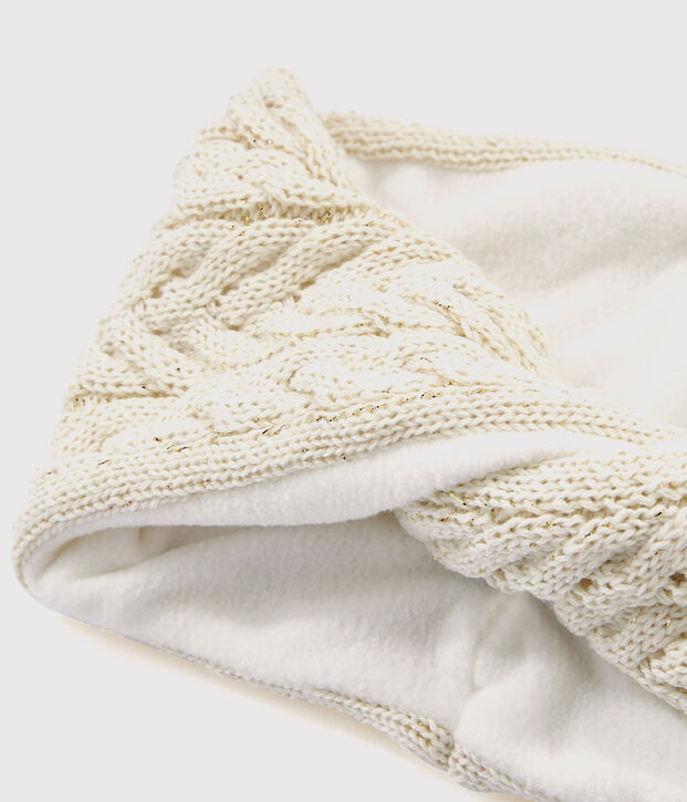 Girls' Snood white/yellow