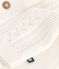 Babies' cotton cardigan MARSHMALLOW white
