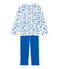 Boys' print pyjamas ECUME white/BLEU blue/MULTICO