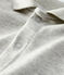 Baby's long-sleeved bodysuit with polo neck BELUGA CHINE grey