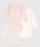 Babies' Floral Long-Sleeved Cotton Bodysuits - 3-Pack variante 1