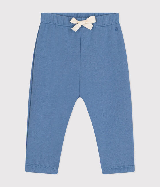 Babies' fleece trousers BEACH blue