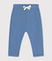 Babies' fleece trousers BEACH blue