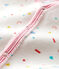 Baby Girls' Confetti Print Velour Sleepsuit MARSHMALLOW white/MULTICO white