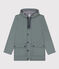 Iconic Recycled Fabric and Organic Cotton Raincoat THUYA green