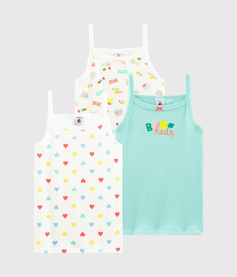 Girls' Strappy Tops - 3-Piece Set multicolor