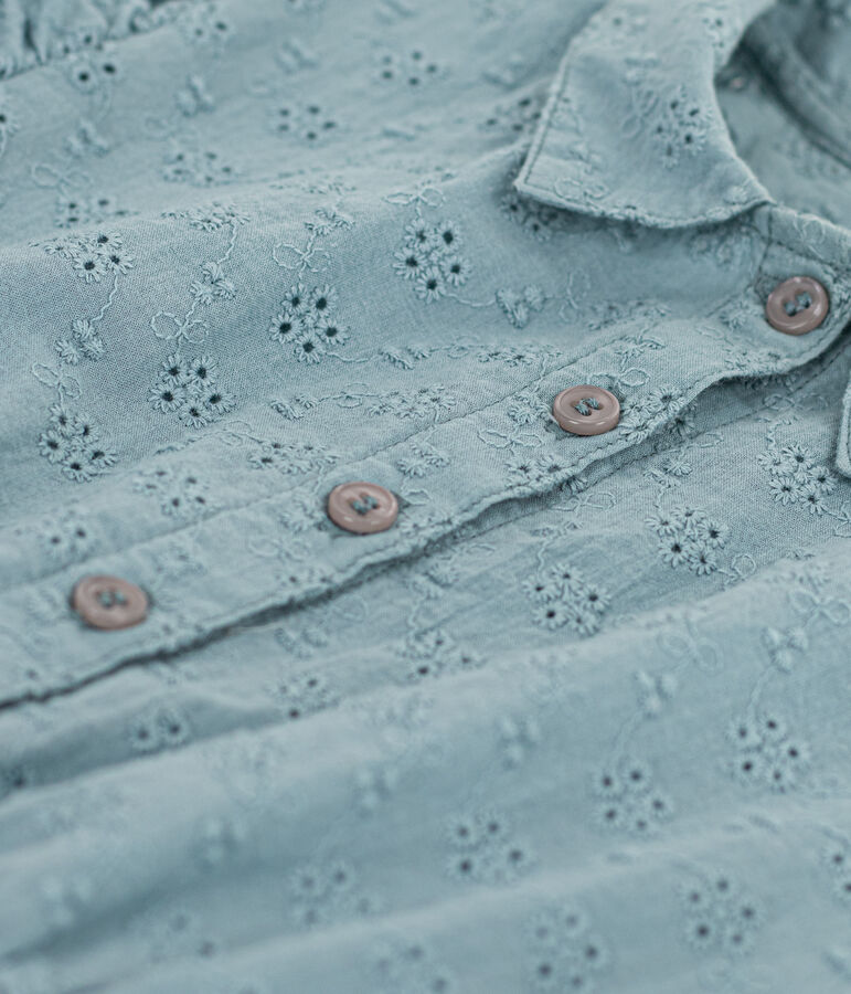 Girls' Broderie Anglaise Dress green