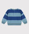 Babies' Stripy Terry Sweatshirt CREPUSCULE /ROVER
