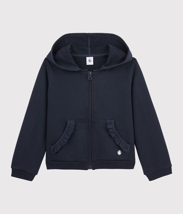 Girls' Fleece Hoody SMOKING blue