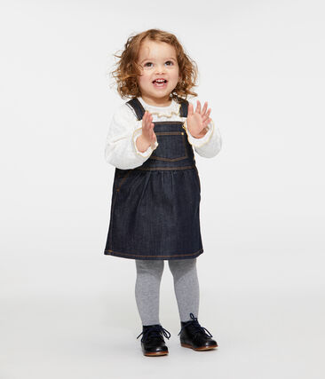 Baby Girls Jean Dungarees Dress Jean Petit Bateau