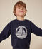 Children's unisex fleece sweatshirt SMOKING blue