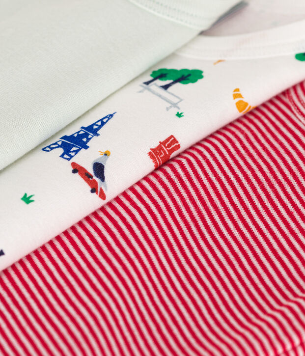 Babies' Sleeveless Cotton Bodysuits - 3-Pack multicolor