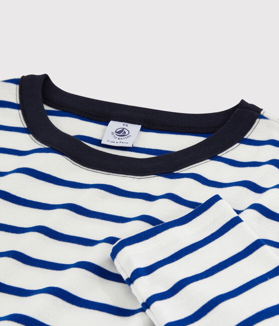 Women's Iconic Round Neck T-Shirt MARSHMALLOW white/SURF blue