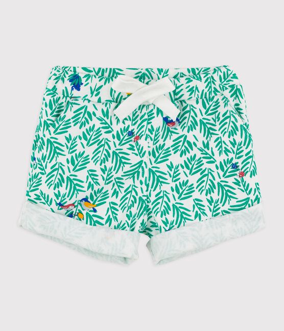 Babies' Cotton Shorts MARSHMALLOW white/MULTICO white