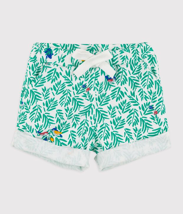 Babies' Cotton Shorts white/multicolor