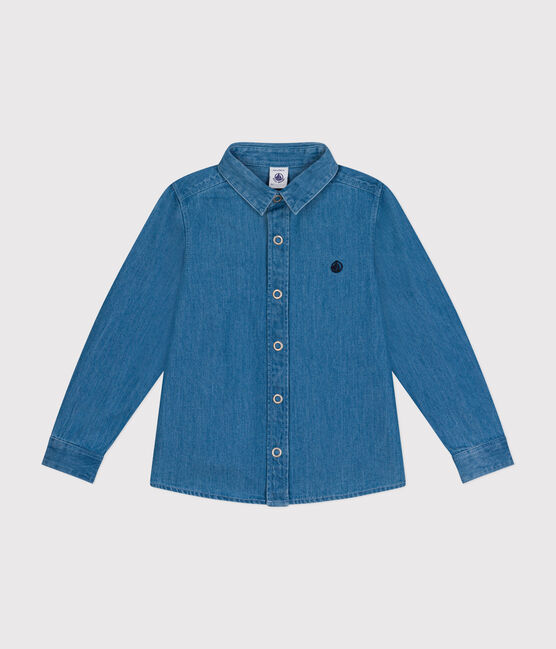 Boys' Light Denim Shirt DENIM CLAIR blue