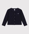 Children's unisex cotton cardigan SMOKING blue