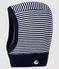 Baby's unisex stripy balaclava SMOKING blue/MARSHMALLOW white