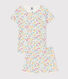 Girls' Floral Cotton Short Pyjamas