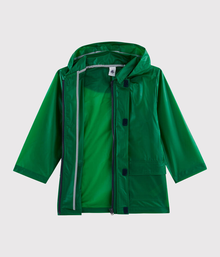 Unisex Children's Waxed Coat green