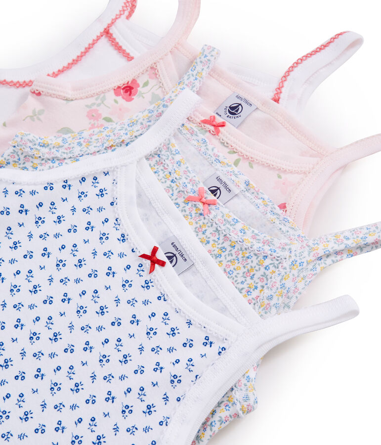 Surprise pack of 4 tops with straps for girls multicolor