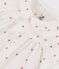 Babies' Organic Cotton Gauze Short-Sleeved Dress MARSHMALLOW white/OMBRIE red