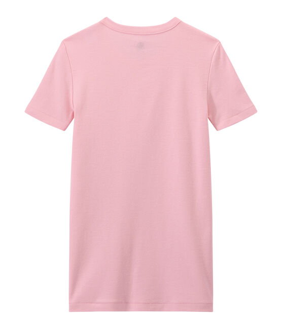 Women's T-shirt in heritage rib BABYLONE pink